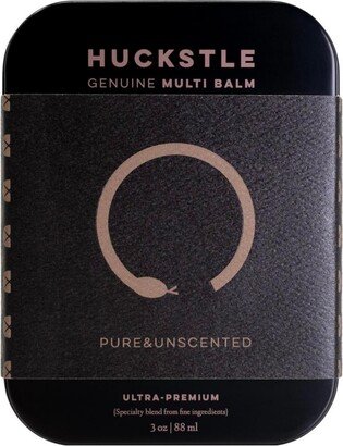 Huckstle Pure & Unscented Multi-Balm- Premium Skin and Hair Conditioner, 3 oz