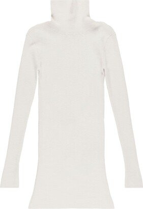 Jacob Lee Roll-Neck Cashmere Minidress