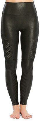 Faux Leather Moto Leggings