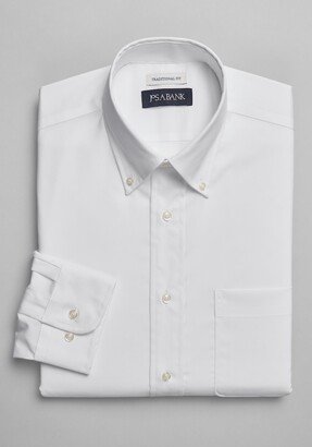 Men's Traditional Fit Button-Down Collar Dress Shirt