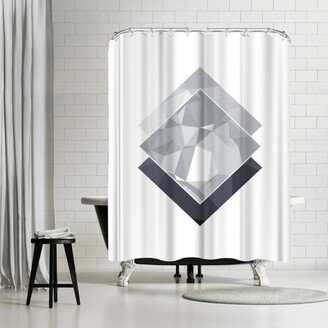 71 x 74 Shower Curtain, Geometric Art 45 by Pop Monica