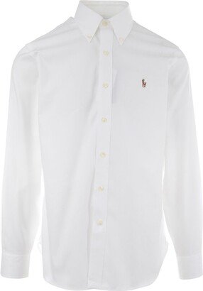 Pony Embroidered Buttoned Shirt-AC