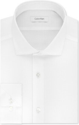 Men's Steel Slim-Fit Non-Iron Stretch Performance Dress Shirt