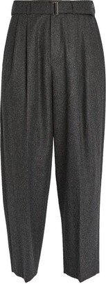 Wool Pleated Trousers