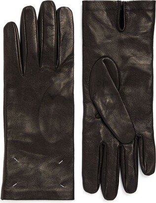 Leather Four Stitches Gloves