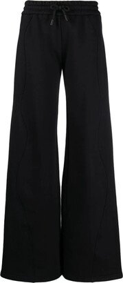 Black Cotton Track Pants-AA