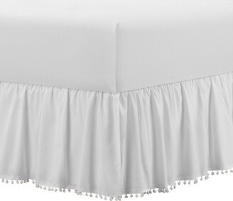 Belles & Whistles Pom Pom Trim 15 Drop Bed Skirt