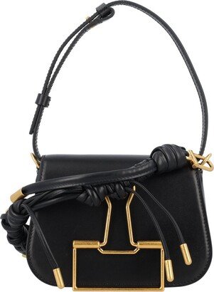 Skeleton Binder Foldover Top Crossbody Bag