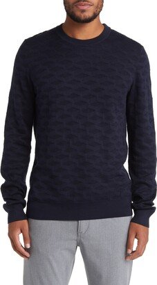 BOSS Camel Odante Jacquard Silk Sweater