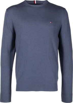 Embroidered-Logo Crew-Neck Jumper-AA