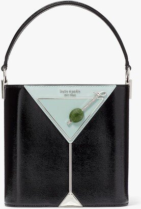 Shaken Not Stirred Martini Embellished Top-Handle Crossbody