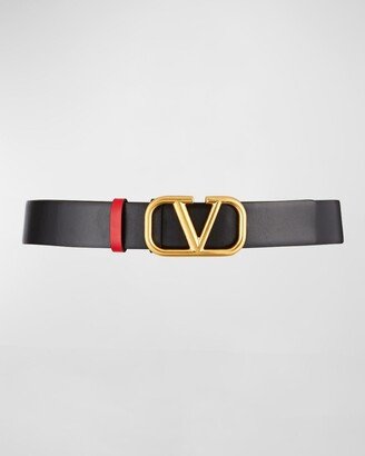 VLOGO Reversible Leather Belt-AA