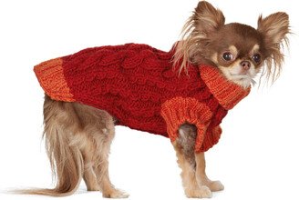 LISH Red & Orange Small Wilmot Sweater