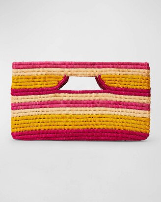Selah Multicolor Raffia Clutch Bag