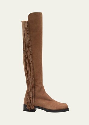 5050 Suede Fringe Over-The-Knee Boots-AA