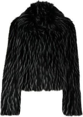 Two-Tone Faux-Fur Jacket