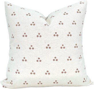 Designer Nishaan in Tan Pillow Cover // Blush Pink Boutique Covers Modern Farmhouse Boho Pillows