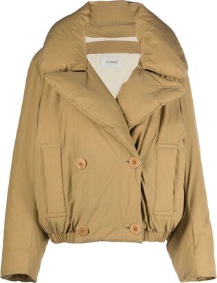 Wide-Lapels Puffer Jacket-AA