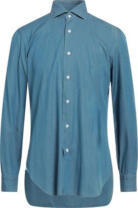 BARBA Napoli Denim Shirt Blue