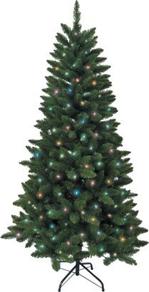 4.5-Foot Pre-Lit Green Pine Tree