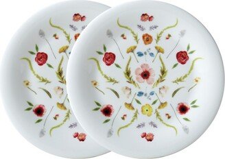 Scandinavian Floral 8.5 Salad Plates - Set of 2