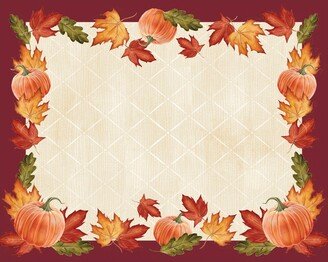 12 Pumpkin & Leaves Placemats, Holiday Placemat, Thanksgiving Place Mats, Decor, Diy Party