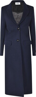 Single-Breasted Straight Hem Coat-AA