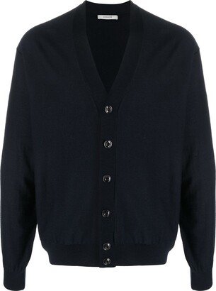 V-neck wool-blend cardigan-AA