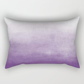 Ombre Paint Color Wash (purple/white) Rectangular Pillow