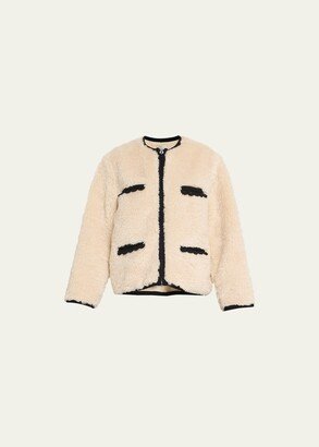 Harper Shearling Crochet Parka