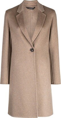 Notched-Lapels Cashmere Coat