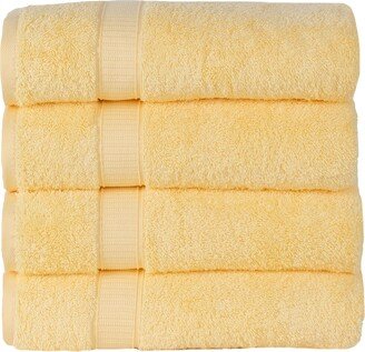 Bathroom Towel Set 4 Pack, Hotel Spa Quality, Super Soft Feel Towels, Highly Absorbent, Luxury Turkish Fluffy Genuine Cotton