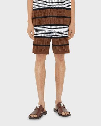 Men's Stripe Knit Shorts