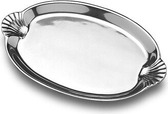 Scallop Handled Oval Tray