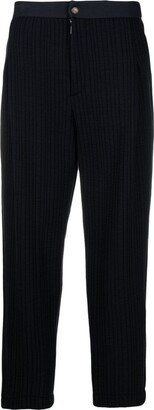 Pleated Quilted Tapered Trousers