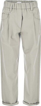 High Waist Straight Leg Trousers-DE