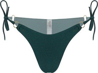 Milamay Green Jade Tie Side Triangle Bikini Bottoms