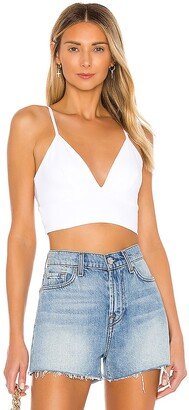 Thin Strap V Neck Crop Top