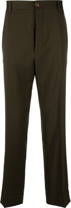 Straight-Leg Tailored Trousers-FQ