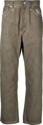 Mid-Rise Straight-Leg Trousers-CU