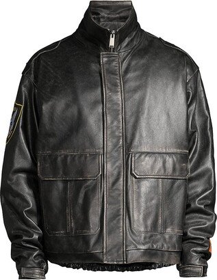 HP Eagle Leather Police Jacket