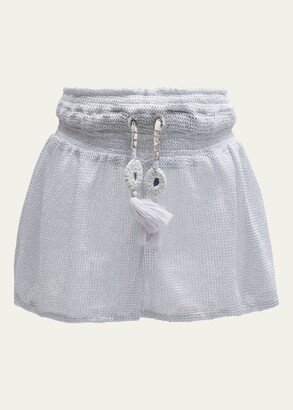 Matrix Cotton Drawstring Tassel Shorts