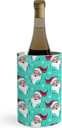 Heather Dutton Tis The Season Multi Pattern Aqua Wine Chiller