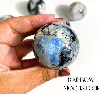 Rainbow Moonstone Sphere, New Lot Stone Of Lucid Dreaming & Astral Travel, Flashy Moonstone