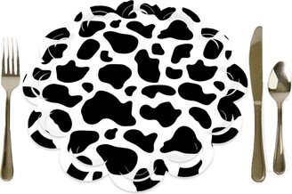 Big Dot Of Happiness Cow Print Farm Animal Party Round Table Decorations Paper Chargers 12 Ct