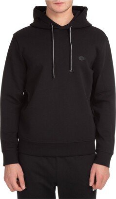 Logo Patch Long-Sleeved Hoodie-AD
