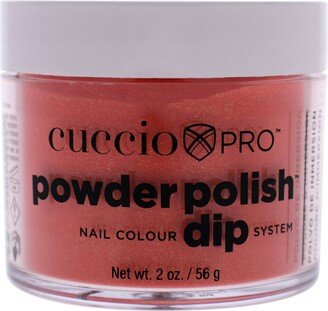 Pro Powder Polish Nail Colour Dip System - Orange With Gold Mica by Cuccio Colour for Women - 1.6 oz Nail Powder