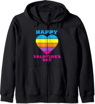 Vista Altavia Valentines Day Happy Valentines Day Heart Zip Hoodie