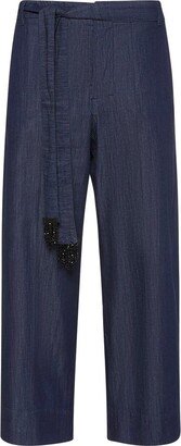 'S Max Mara Belted Cropped Jeans