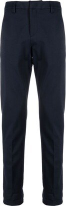 Pressed-Crease Tapered Cotton Trousers-AA
